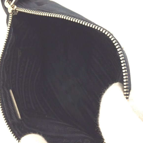 PRADA Logo Plate Nylon Cosmetic Pouch Bag /1G3073 - Picture 8 of 8